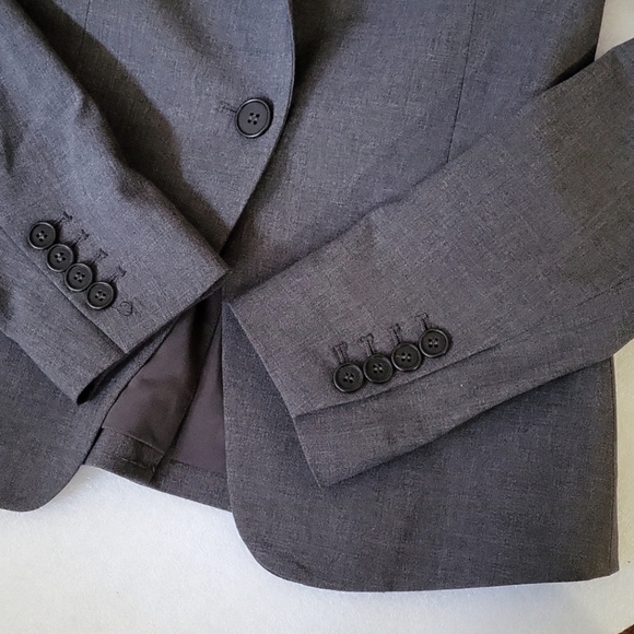 New without tags THEORY fitted wool blazer in Charcoal Grey Size 0 (XS) - Picture 6 of 11
